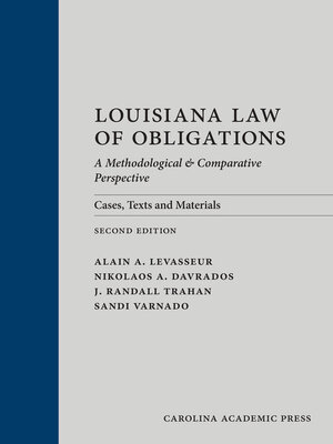 cover image of Louisiana Law of Obligations